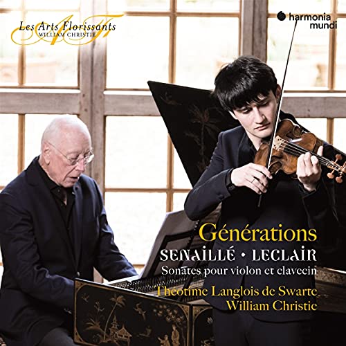 Two musicians, a violinist and harpsichordist, on a CD cover.