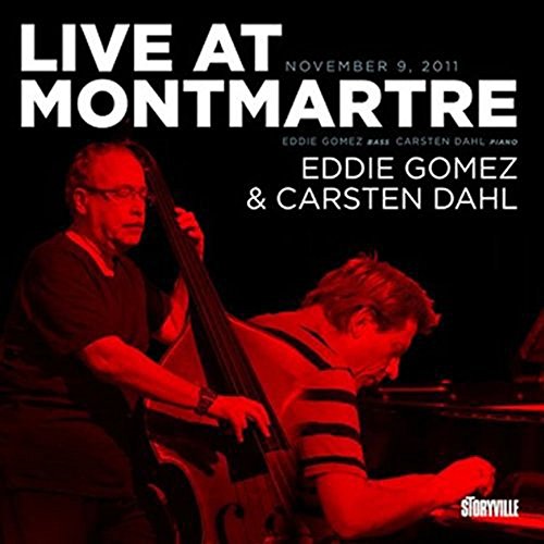 Eddie Gomez and Carsten Dahl performing live with a double bass and piano.