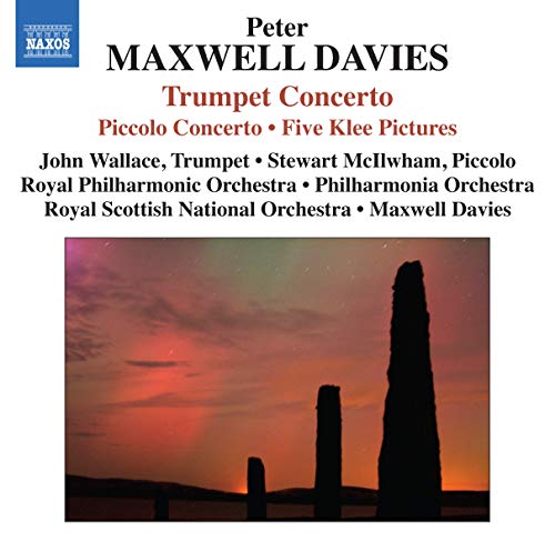 CD cover for Maxwell Davies’ Trumpet Concerto with a landscape image.