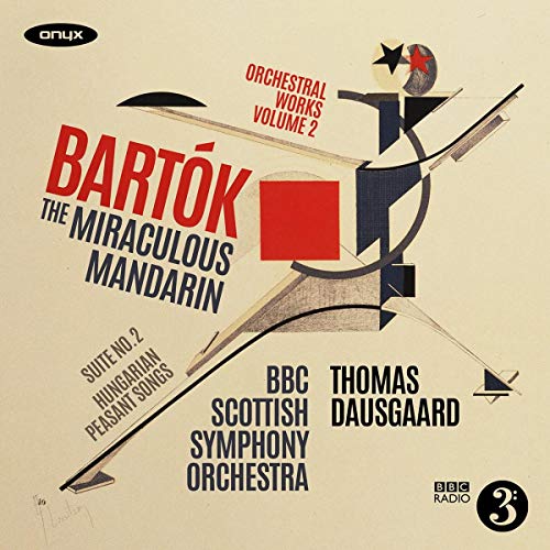 CD cover for Bartók’s “The Miraculous Mandarin” featuring abstract geometric art.