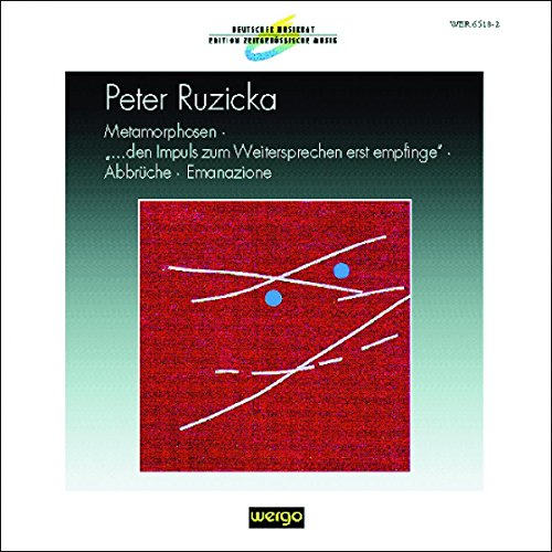 CD cover for Peter Ruzicka featuring a red square with white lines and dots.