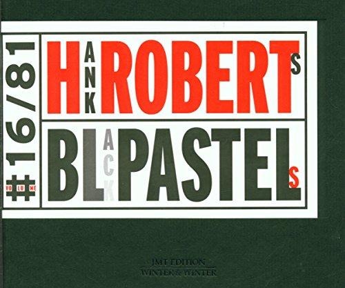 CD cover for Roberts Hank - Black Pastels, bold red and black text.