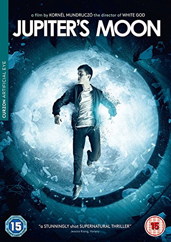 DVD cover for "Jupiter's Moon" featuring a young man falling into light.