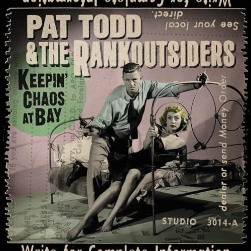 CD cover for Pat Todd & The Rankoutsiders, retro pulp art style.