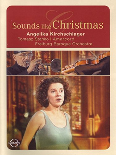 DVD cover for "Sounds Like Christmas" featuring musicians and singers.