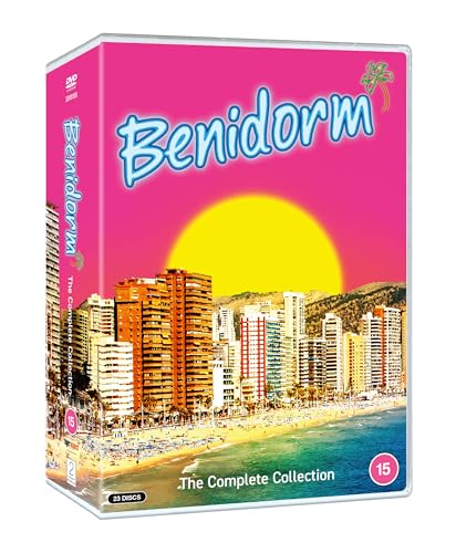 Benidorm The Complete Collection DVD case featuring a beach skyline and yellow sun.