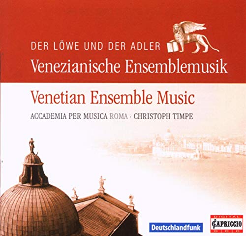 CD cover: red background with a winged lion and Venetian cityscape.