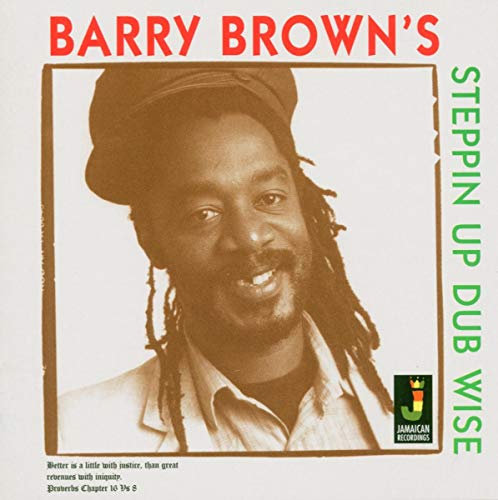 Album cover featuring a portrait of Barry Brown with red and green text.