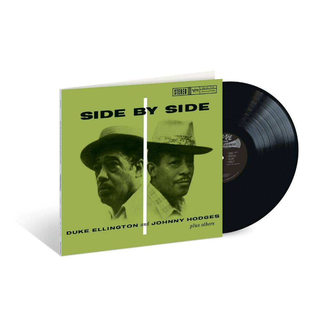 Vinyl record and album cover featuring Duke Ellington and Johnny Hodges.
