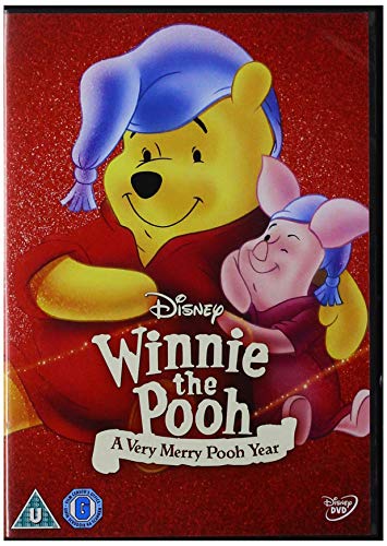 Winnie the Pooh and Piglet on a red DVD cover.