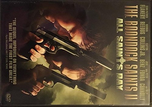 DVD cover for "The Boondock Saints 2: All Saints Day" with guns.