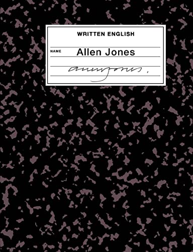 Written English: An artists book by Allen Jones