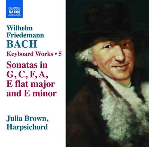 CD cover featuring a portrait of Wilhelm Friedemann Bach and text details.