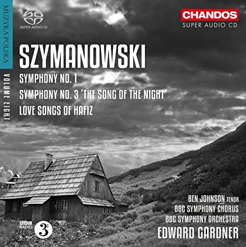 Szymanowski CD cover featuring a rural landscape and text details.