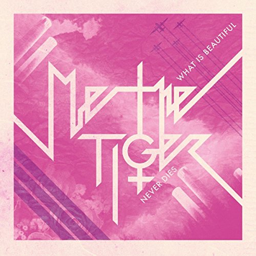 CD cover: pink abstract design with white text "What Is Beautiful Never Dies".