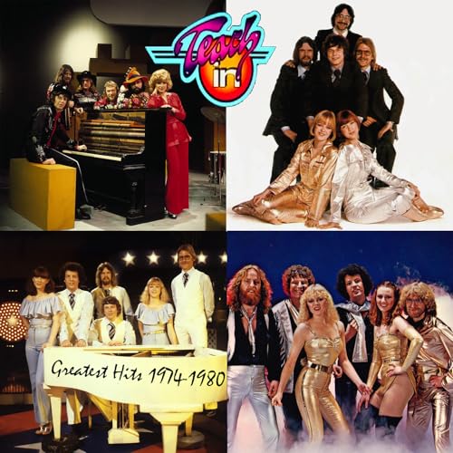 Teach-In “Greatest Hits 1974-1980” album cover with band photos.
