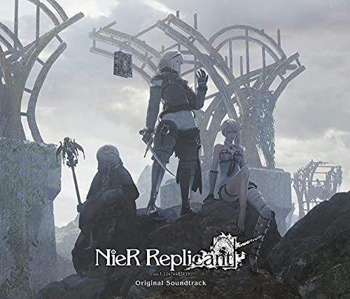 Nier Replicant soundtrack cover featuring characters in a desolate landscape.