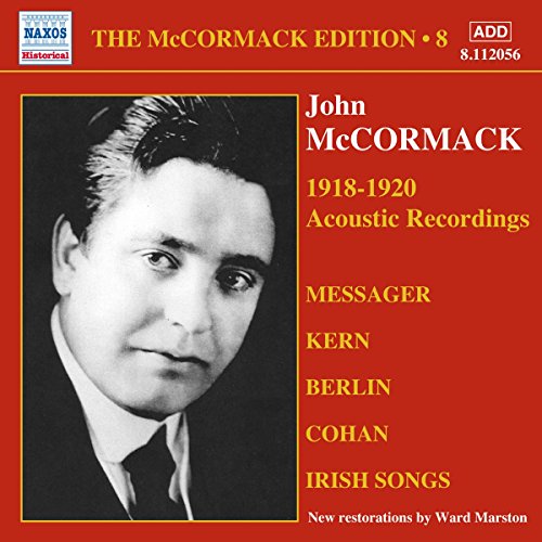 CD cover featuring a portrait of singer John McCormack, 1918-1920 recordings.