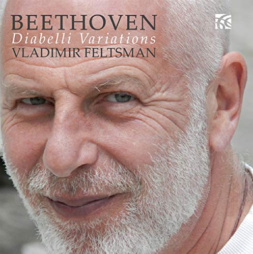 Close-up portrait of Vladimir Feltsman, CD cover for Beethoven’s Diabelli Variations.