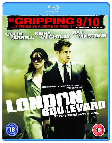 Blu-ray cover for "London Boulevard" featuring Colin Farrell and Keira Knightley.