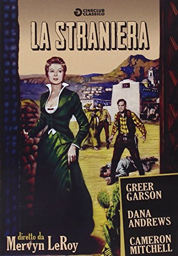 DVD cover for “Straniera” featuring Greer Garson and a western scene.