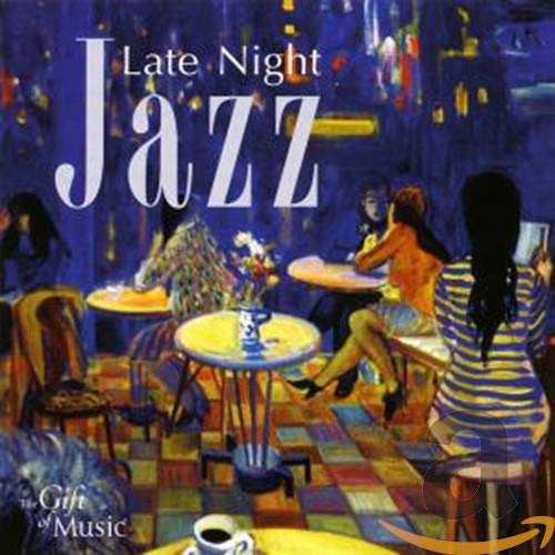 CD cover depicting people in a dimly lit jazz club scene.