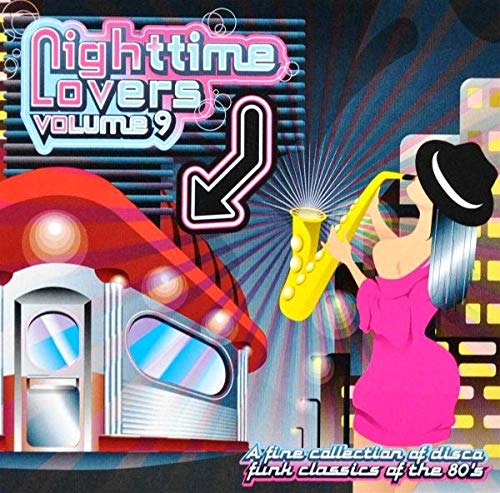 CD cover featuring a woman in a pink dress playing a yellow saxophone.