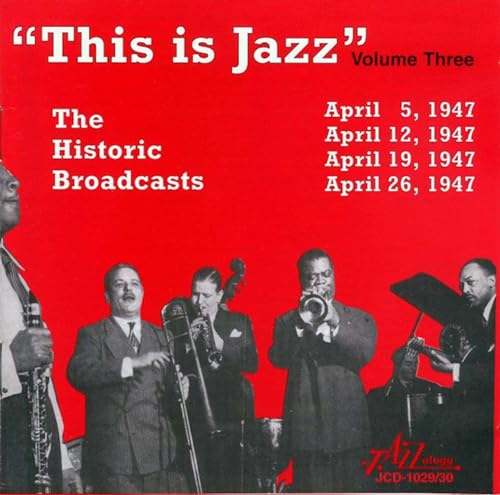 Red album cover featuring jazz musicians with “This is Jazz” text.