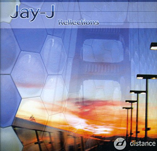 CD cover for Jay-J’s “Reflections” featuring a sunset and geometric shapes.