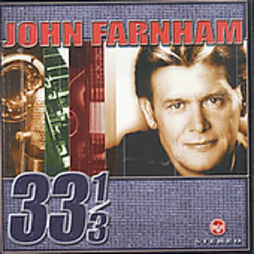 CD cover for John Farnham’s “33 1/3” album, featuring his portrait.