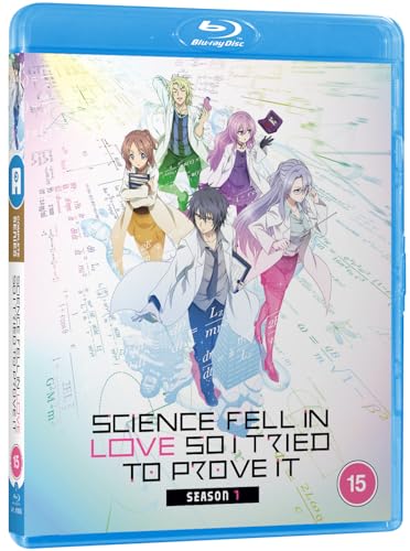 Blu-ray case featuring anime characters with scientific themes and text.