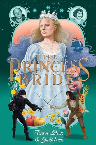 “The Princess Bride” tarot deck cover featuring Buttercup, Westley, and Inigo.