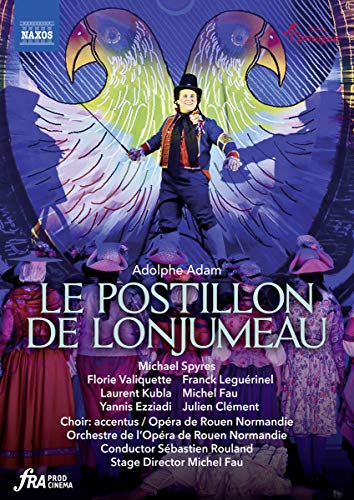 DVD cover for "Le Postillon de Lonjumeau" opera, featuring a man in costume.