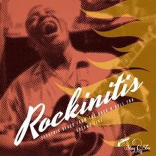 Record cover for “Rockinitis 05” featuring a distorted face and yellow text.