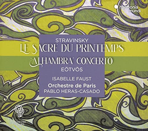 CD cover for Stravinsky’s “Le Sacre du Printemps” and Eötvös’ “Alhambra Concerto.”