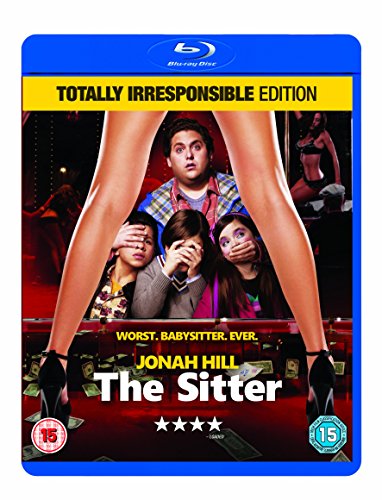 The Sitter" Blu-ray cover featuring a man and children with obscured faces.