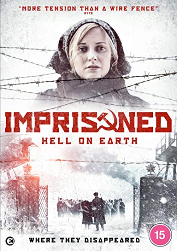 DVD cover for "Imprisoned" featuring a woman and prison imagery.