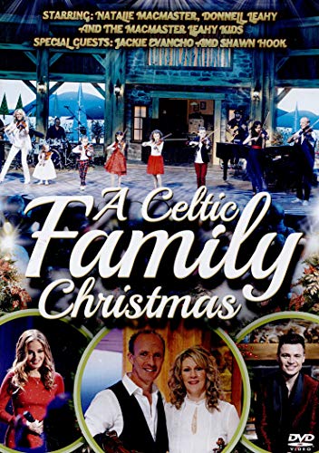 DVD cover for A Celtic Family Christmas featuring musicians performing on a rustic stage.