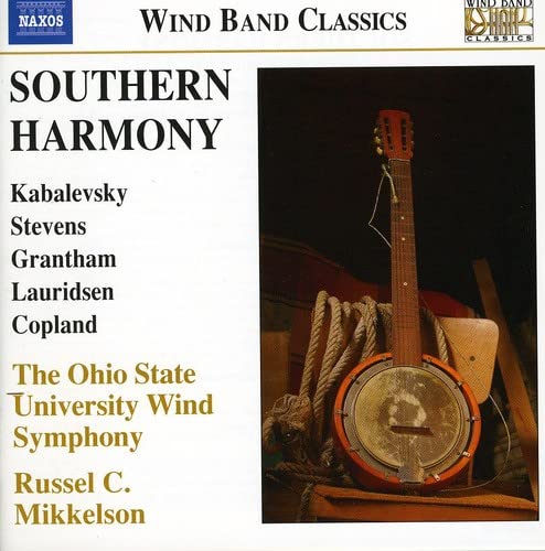 CD cover for “Southern Harmony” featuring a banjo and ropes.