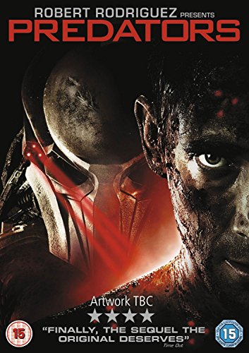 DVD cover for "Predators" featuring a close-up of a bruised man’s face.