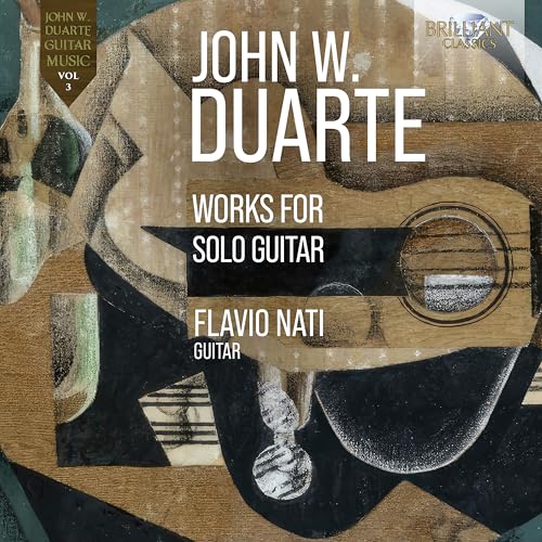 CD cover for "Duarte: Works for Solo Guitar" by Flavio Nati.