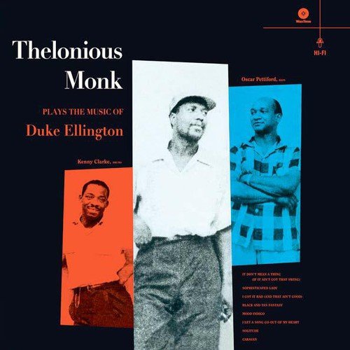 Album cover for Thelonious Monk’s “Plays The Music Of Duke Ellington” vinyl.