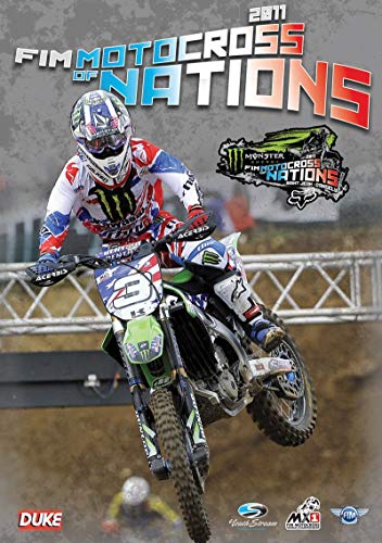 Motocross racer on a Kawasaki motorcycle, DVD cover for 2011 event.