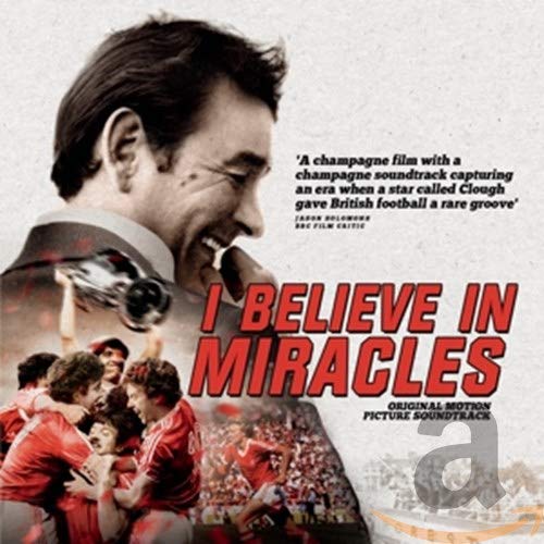 CD cover for "I Believe In Miracles" soundtrack, featuring a coach and players.
