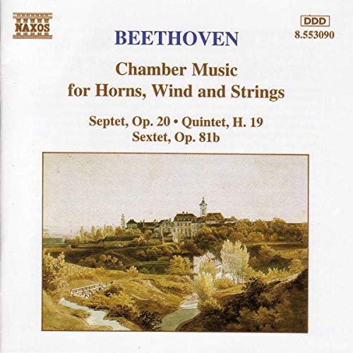 CD cover for Beethoven’s chamber music featuring a landscape painting.