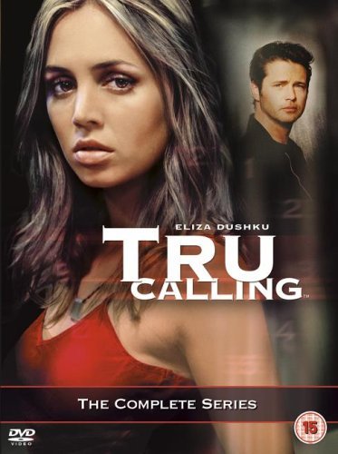 DVD cover for "Tru Calling" featuring Eliza Dushku and a male actor.