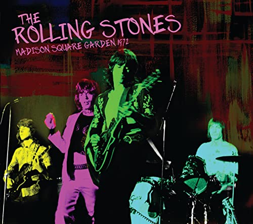 The Rolling Stones album cover, featuring band members in performance, 1972.