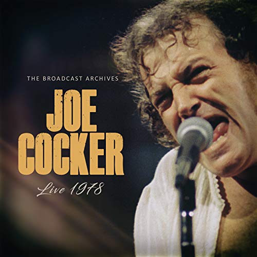 Joe Cocker singing into a microphone, album cover for "Live 1978".