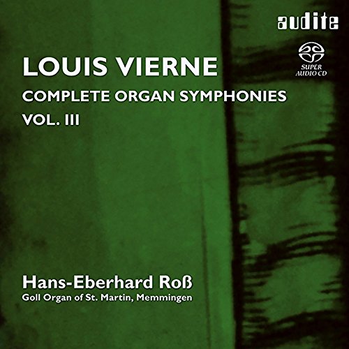 CD cover for Louis Vierne organ symphonies, volume three, by Hans-Eberhard Roß.
