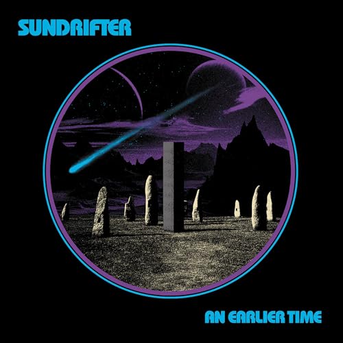 Album cover for Sundrifterās āAn Earlier Timeā featuring a space landscape.